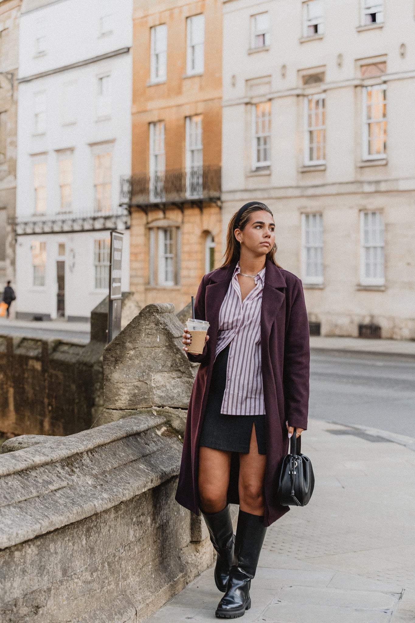 VMNELLY Short Skirt - Dark Grey Melange